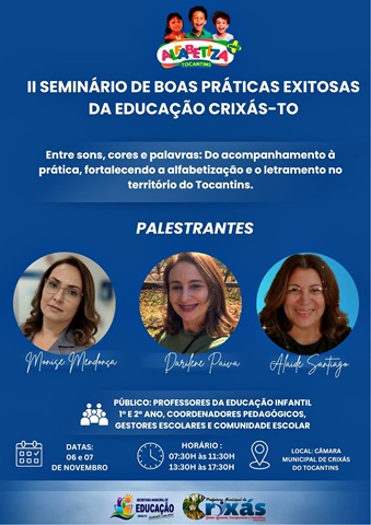 Secretaria Municipal de Educação realiza II Seminário de Boas Práticas em Crixás do Tocantins