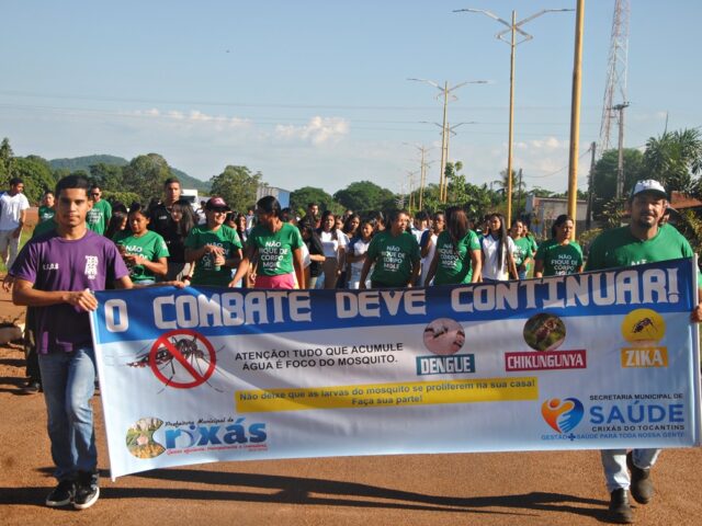 Secretarias de Saúde  e Meio Ambiente realizam caminhada de conscientização no combate a dengue